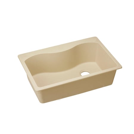 Elkay Quartz Classic 33 X 22 X 9-1/2 Single Bowl Top Mount Sink Sand ELGS3322RSD0